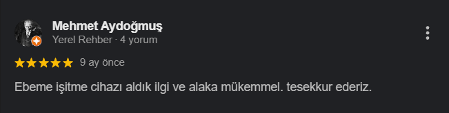 Kullanıcı yorumu 12