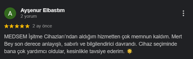 Kullanıcı yorumu 2