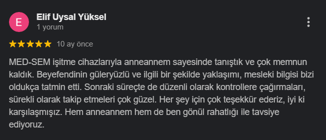 Kullanıcı yorumu 5