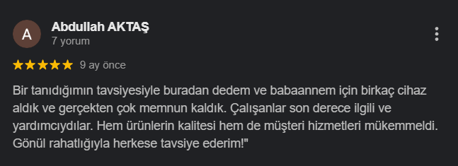 Kullanıcı yorumu 6